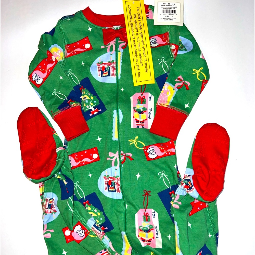 NWT. TBBC Noelle’s Night Nights - Need a Little Christmas. Size 12-18 months